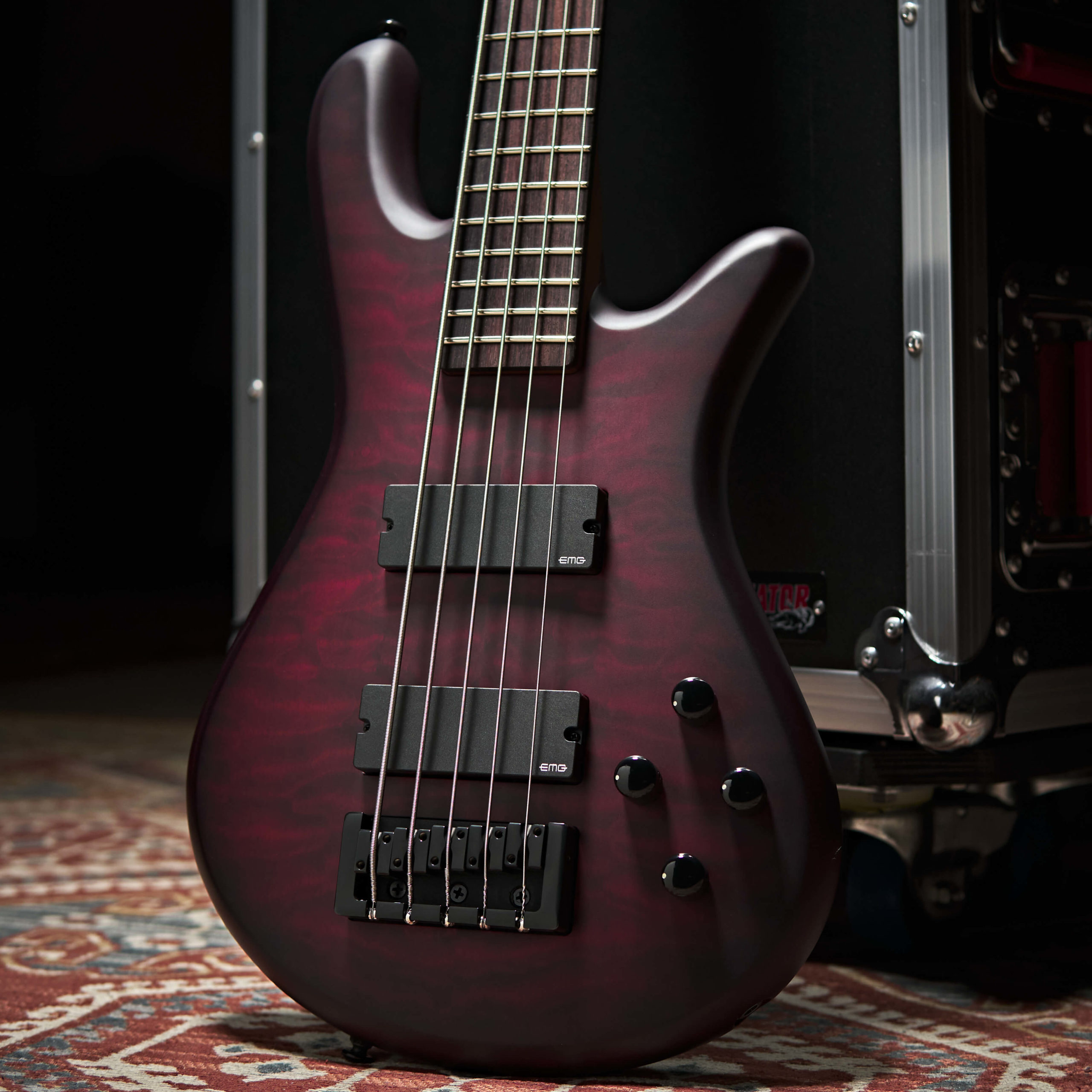 Spector Ns Pulse Ii 5c Active Emg Eb - Black Cherry Matte - Solid body elektrische bas - Variation 3