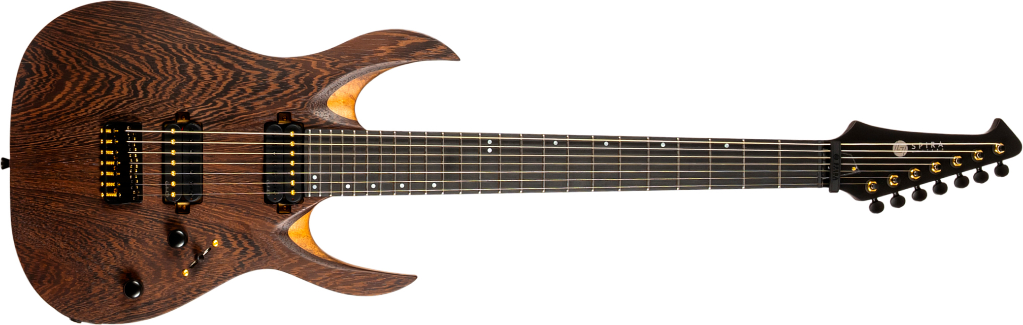 Spira Guitars S1007 Pro 7c Baryton 2h Ht Eb - Satin Natural - Bariton elektrische gitaar - Main picture