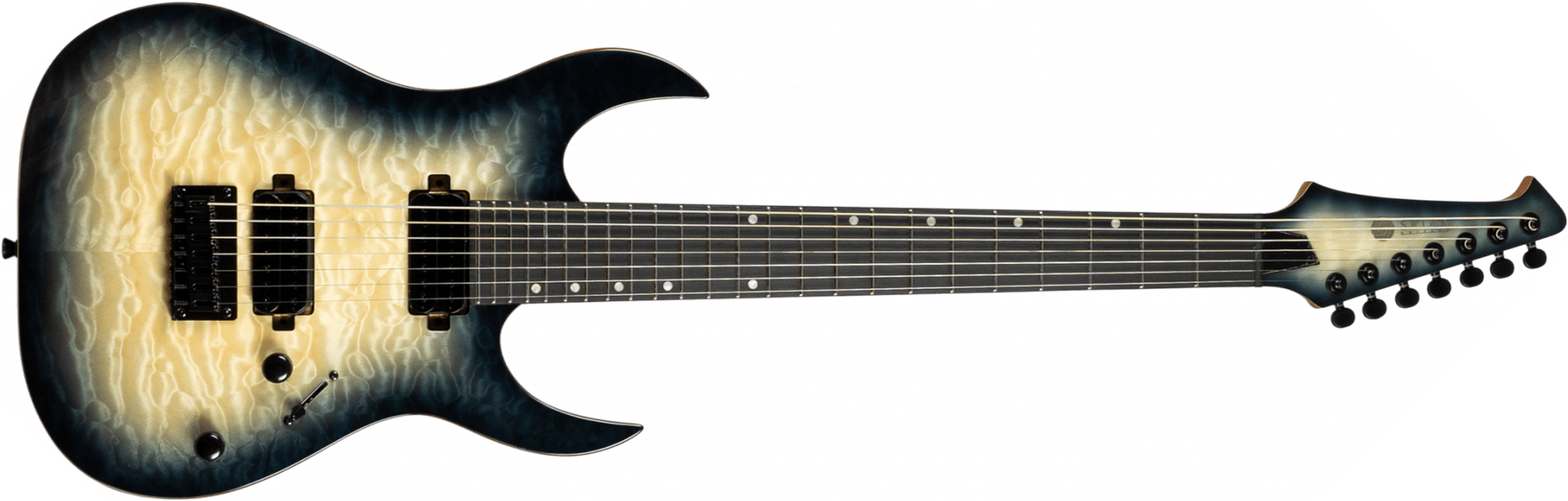 Spira Guitars S507 Qgy E 7c Baritone 2h Ht Eb - Trans Grey - 7-snarige elektrische gitaar - Main picture