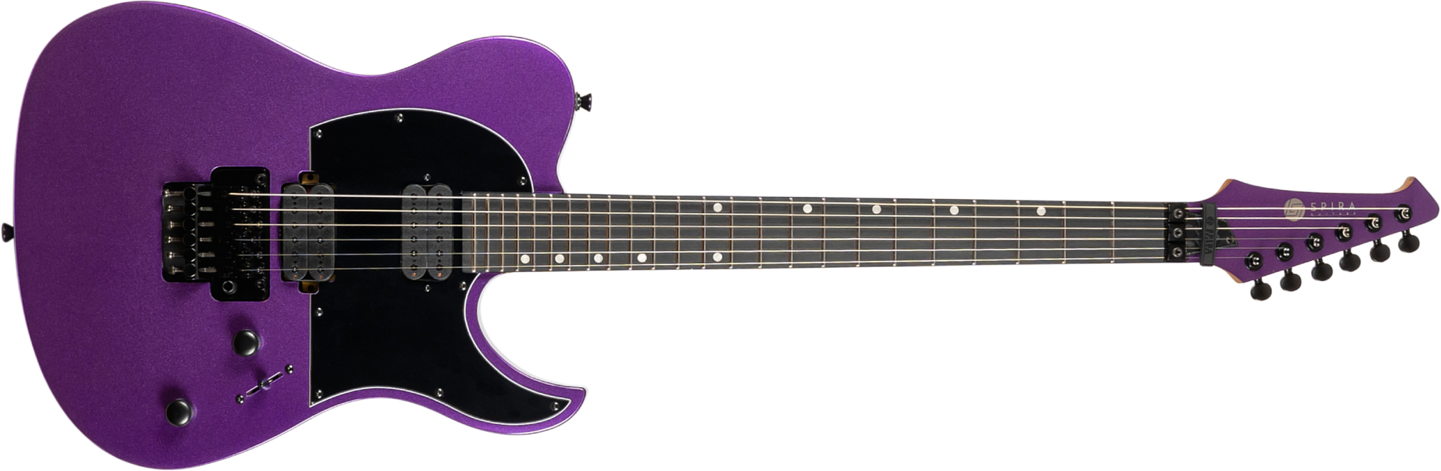 Spira Guitars T420 Pp 2h Fr Eb - Metallic Purple - Televorm elektrische gitaar - Main picture
