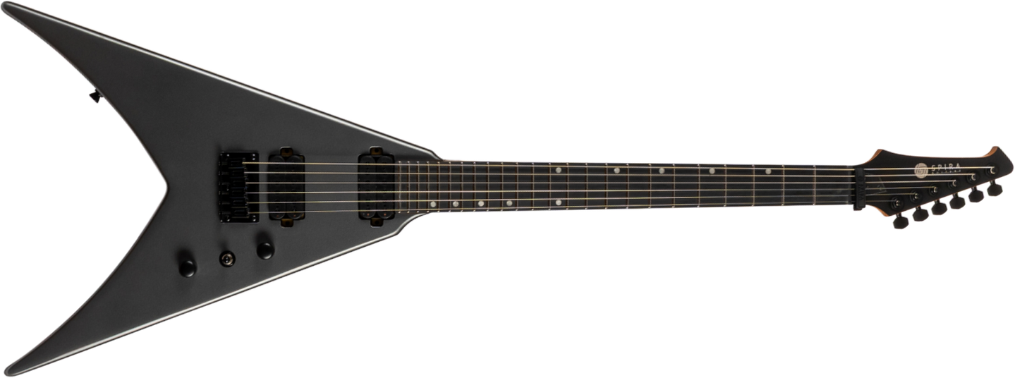 Spira Guitars V400 Msl 2h Ht Eb - Satin Silver - Metal elektrische gitaar - Main picture