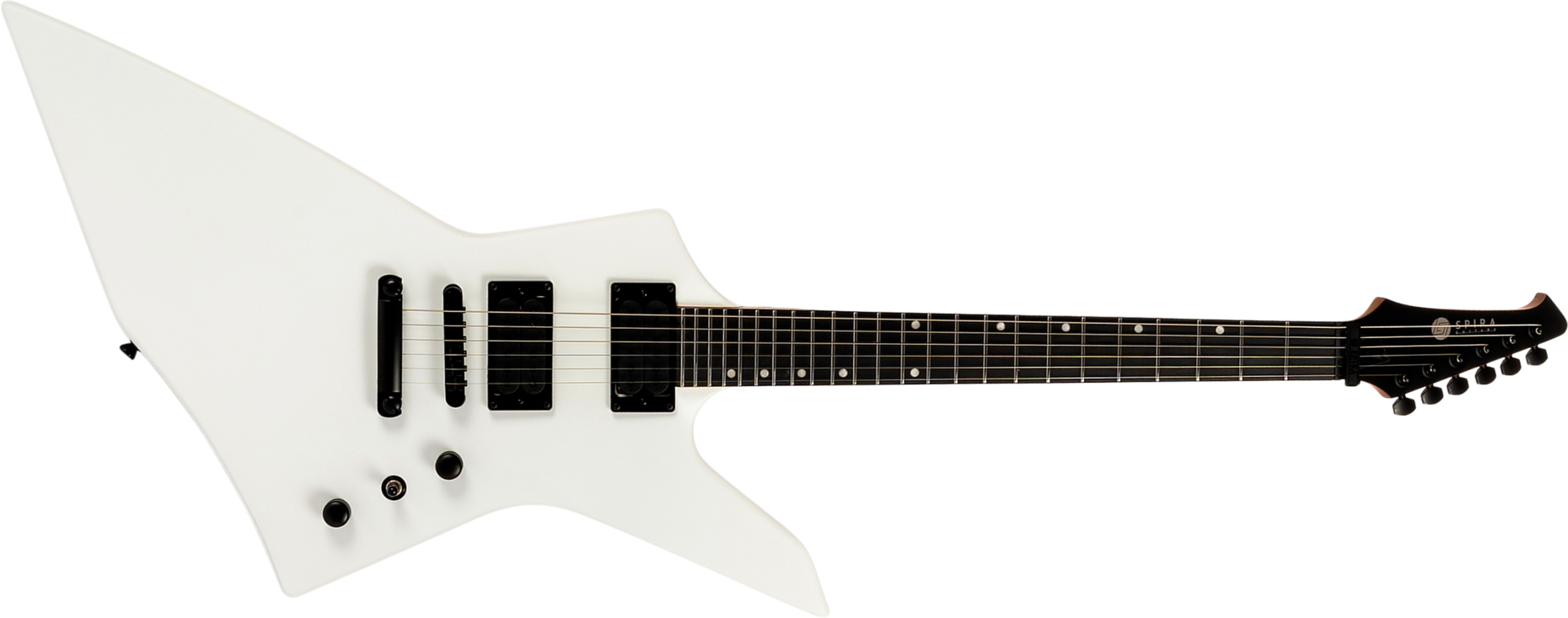 Spira Guitars X400 Mwh 2h Ht Mn - Satin White - Metal elektrische gitaar - Main picture