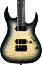Bariton elektrische gitaar Spira guitars S-507 QGY E 7-String - Trans Grey