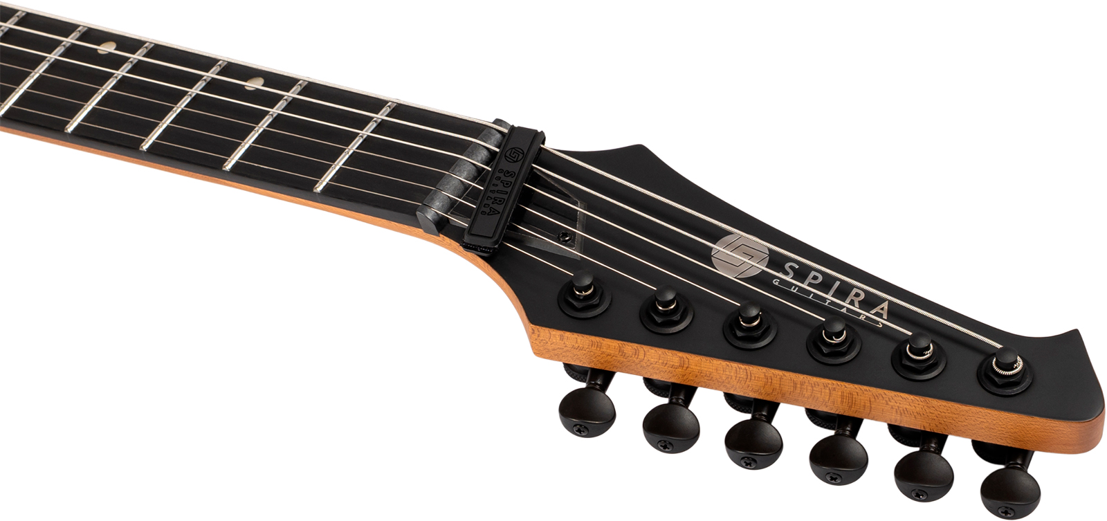 Spira Guitars J400 Mbk 2h Ht Rw - Black Satin - Double cut gitaar - Variation 4