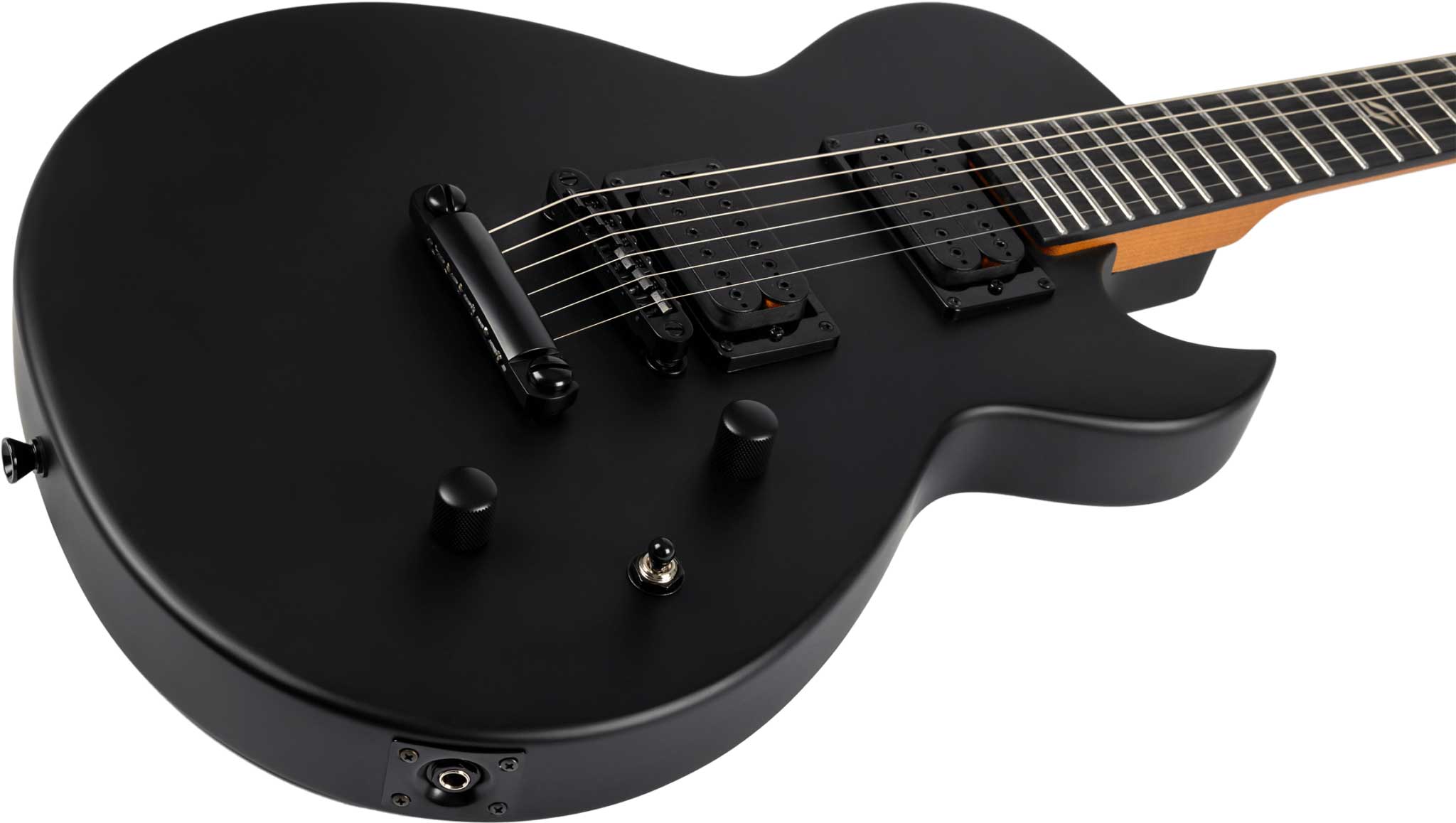 Spira Guitars L400 Mbk 2h Ht Eb - Satin Black - Metal elektrische gitaar - Variation 3