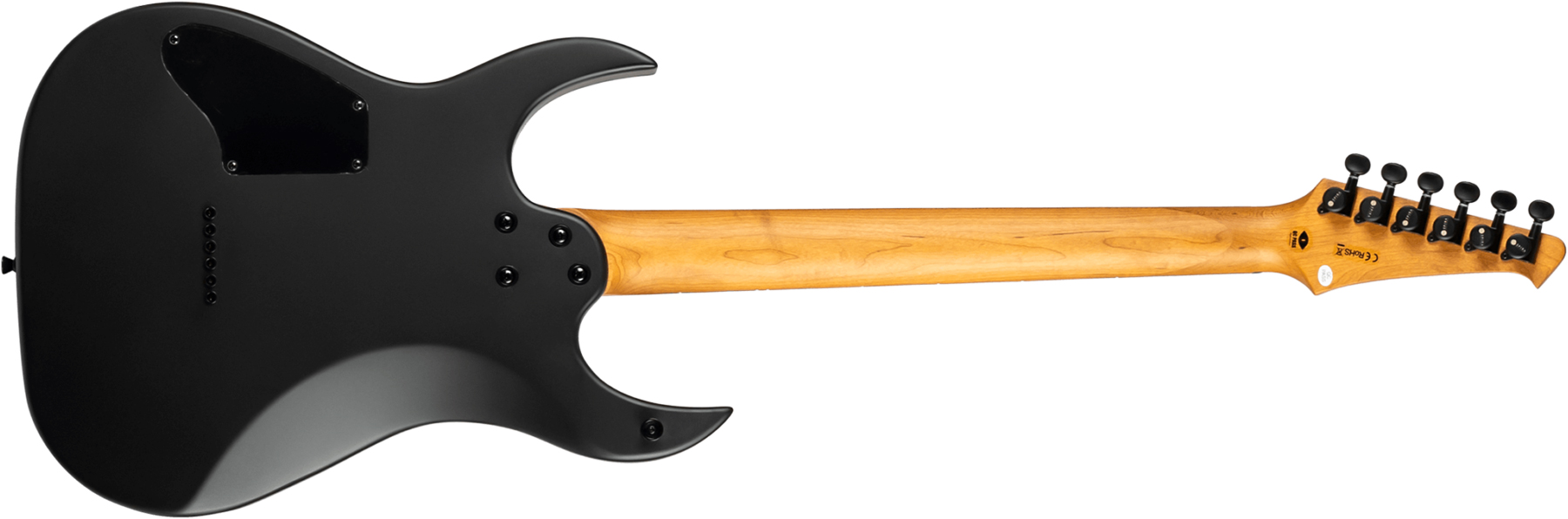 Spira Guitars S400 Mbk Lh Gaucher 2h Ht Eb - Satin Black - Linkshandige elektrische gitaar - Variation 1