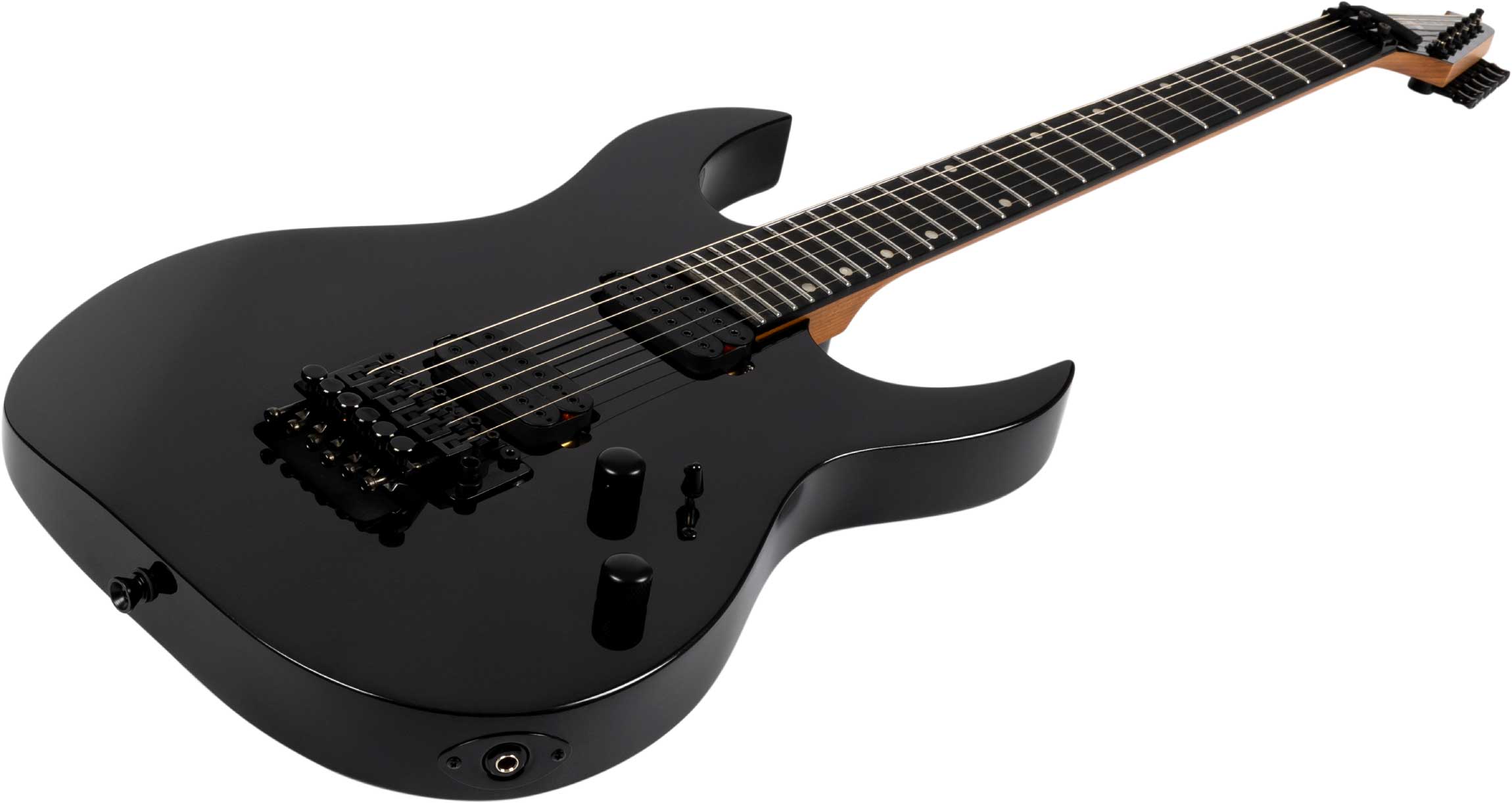 Spira Guitars S420 Bk 2h Fr Eb - Black - Elektrische gitaar in Strat vorm - Variation 2