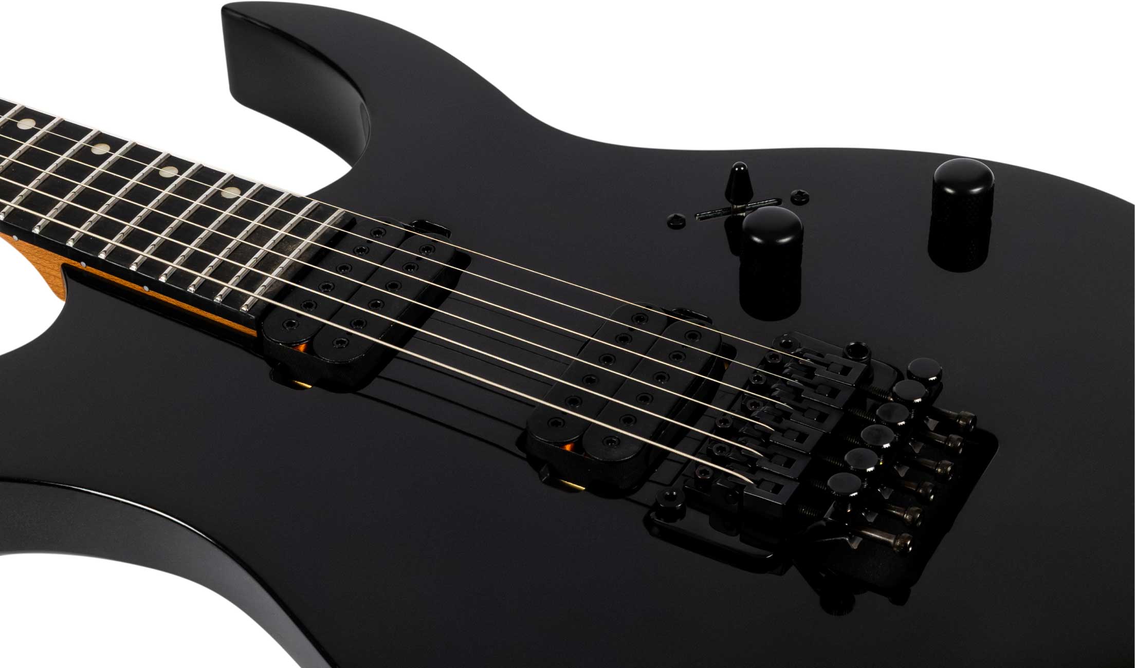 Spira Guitars S420 Bk 2h Fr Eb - Black - Elektrische gitaar in Strat vorm - Variation 3