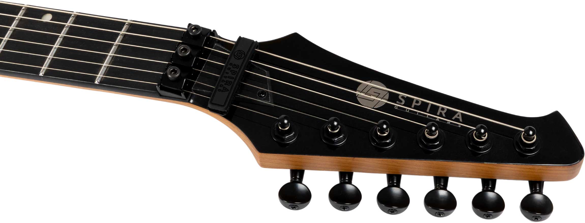 Spira Guitars S420 Bk 2h Fr Eb - Black - Elektrische gitaar in Strat vorm - Variation 4