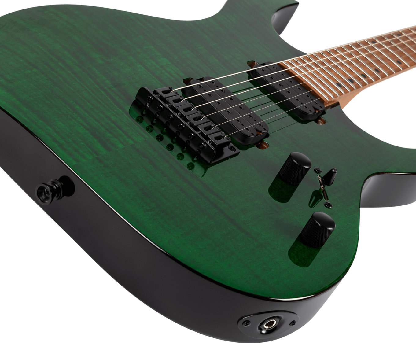 Spira Guitars S450 Tgr 2h Ht Mn - Trans Green - Metalen elektrische gitaar - Variation 3