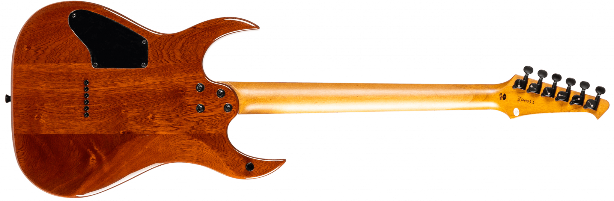 Spira Guitars S500q Ab 2h Ht Mn - Trans Aqua Blue - Elektrische gitaar in Str-vorm - Variation 1