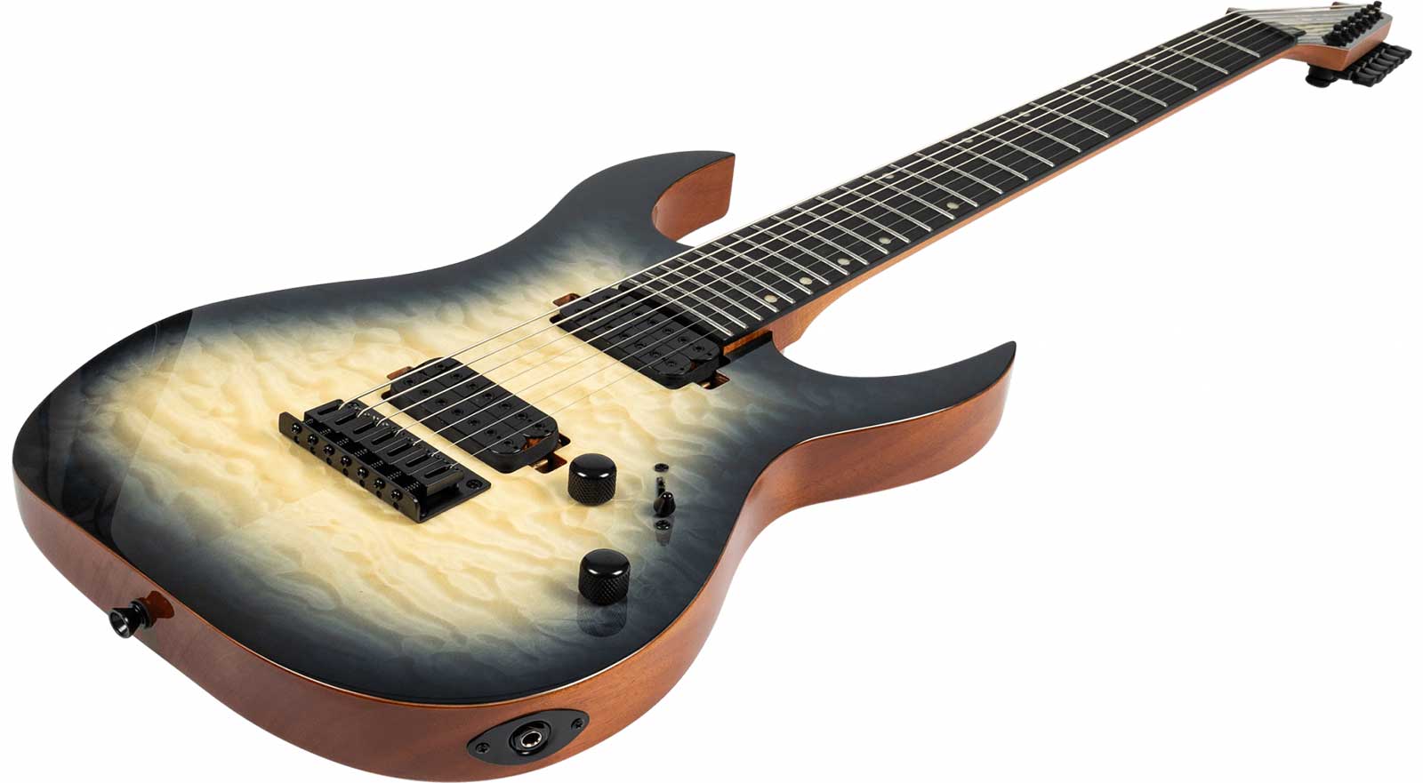 Spira Guitars S507 Qgy E 7c Baritone 2h Ht Eb - Trans Grey - 7-snarige elektrische gitaar - Variation 3