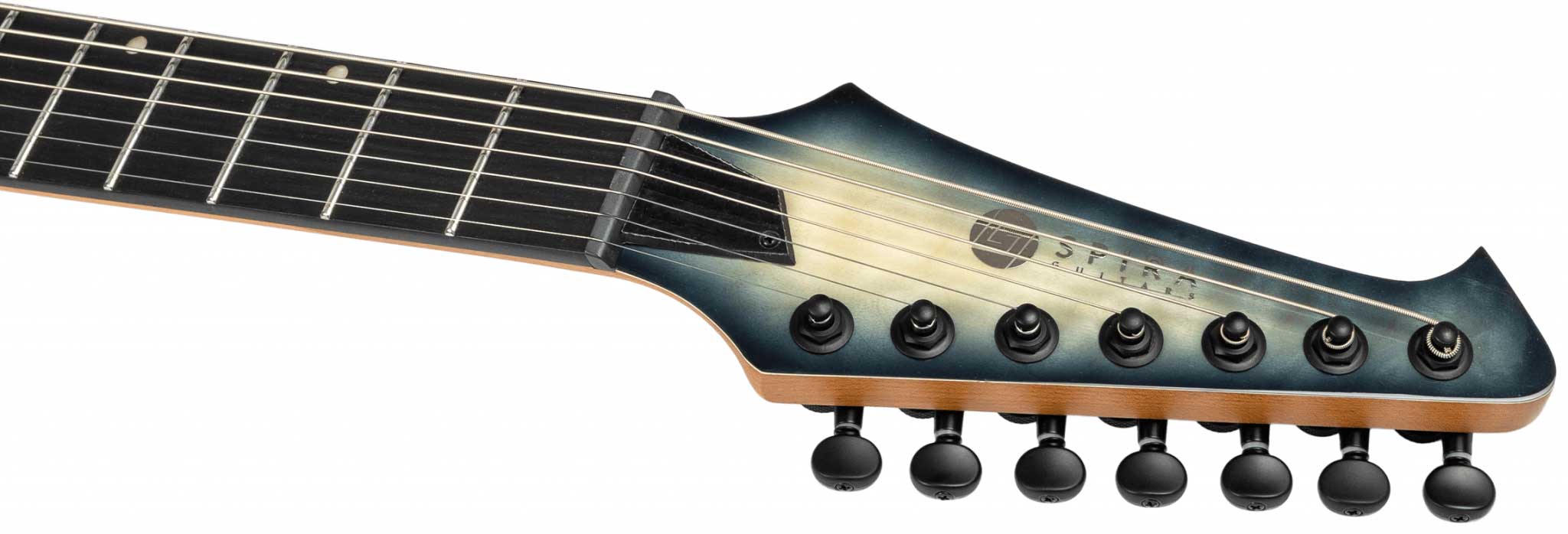 Spira Guitars S507 Qgy E 7c Baritone 2h Ht Eb - Trans Grey - 7-snarige elektrische gitaar - Variation 5