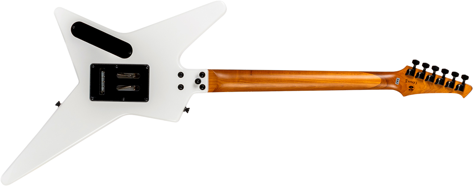 Spira Guitars Sr420 Wh 1h Fr Eb - White Satin - Metal elektrische gitaar - Variation 1