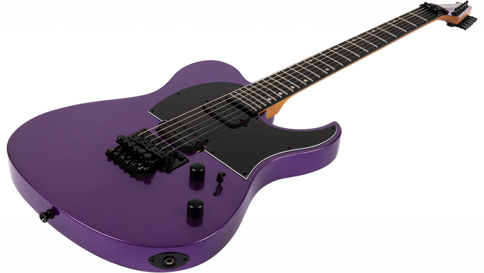 Spira Guitars T420 Pp 2h Fr Eb - Metallic Purple - Televorm elektrische gitaar - Variation 2