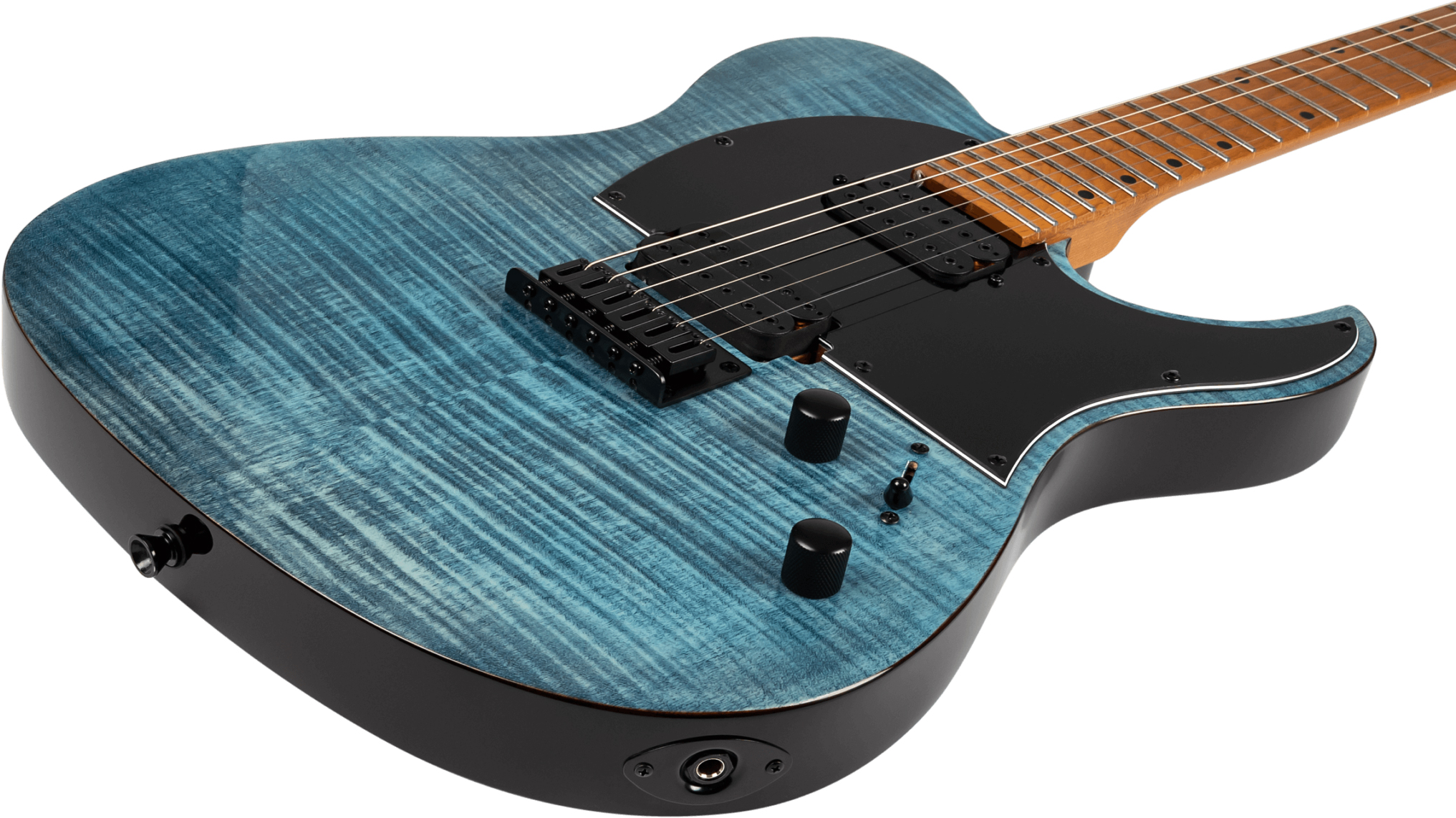 Spira Guitars T450 Tdb 2h Ht Mn - Trans Blue - Televorm elektrische gitaar - Variation 3