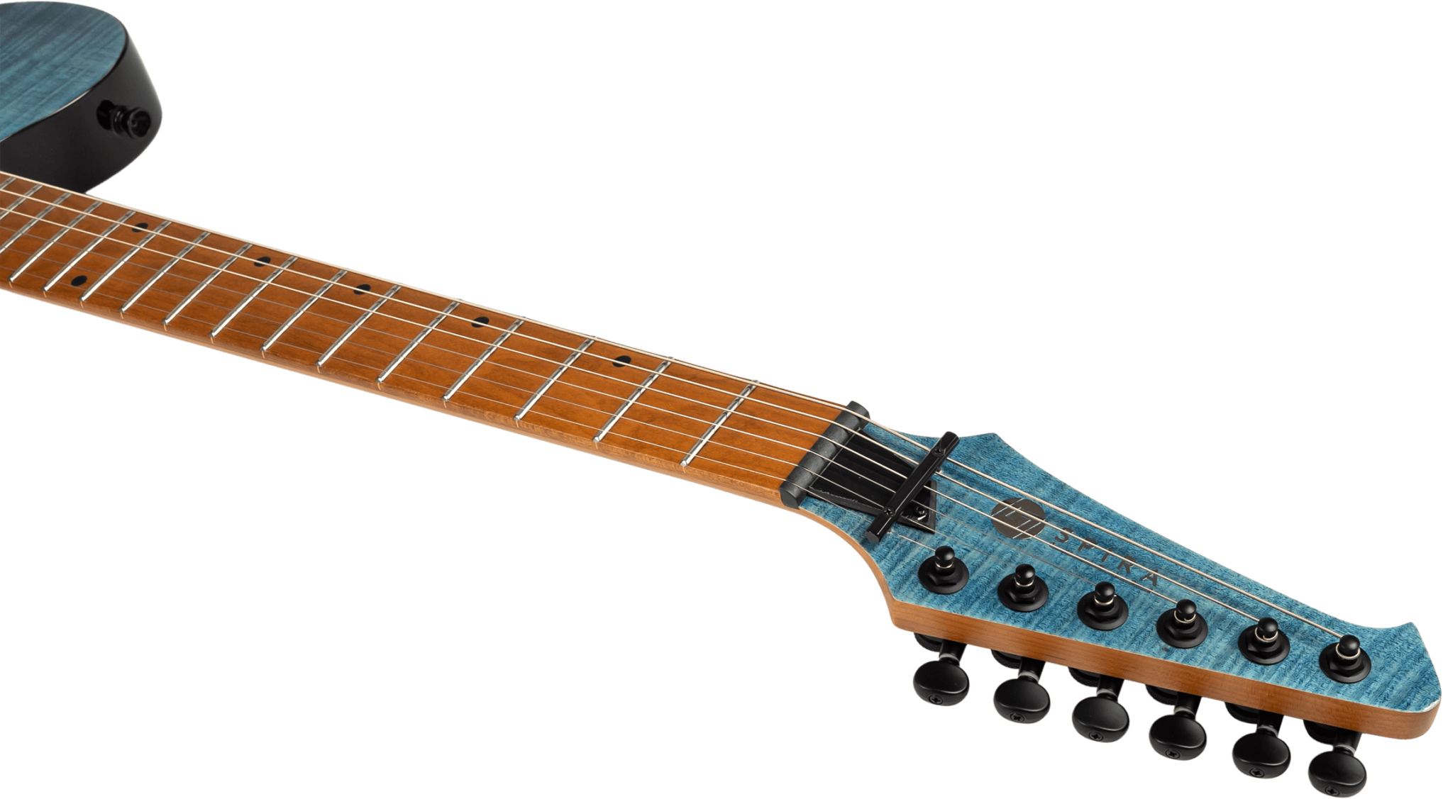 Spira Guitars T450 Tdb 2h Ht Mn - Trans Blue - Televorm elektrische gitaar - Variation 4