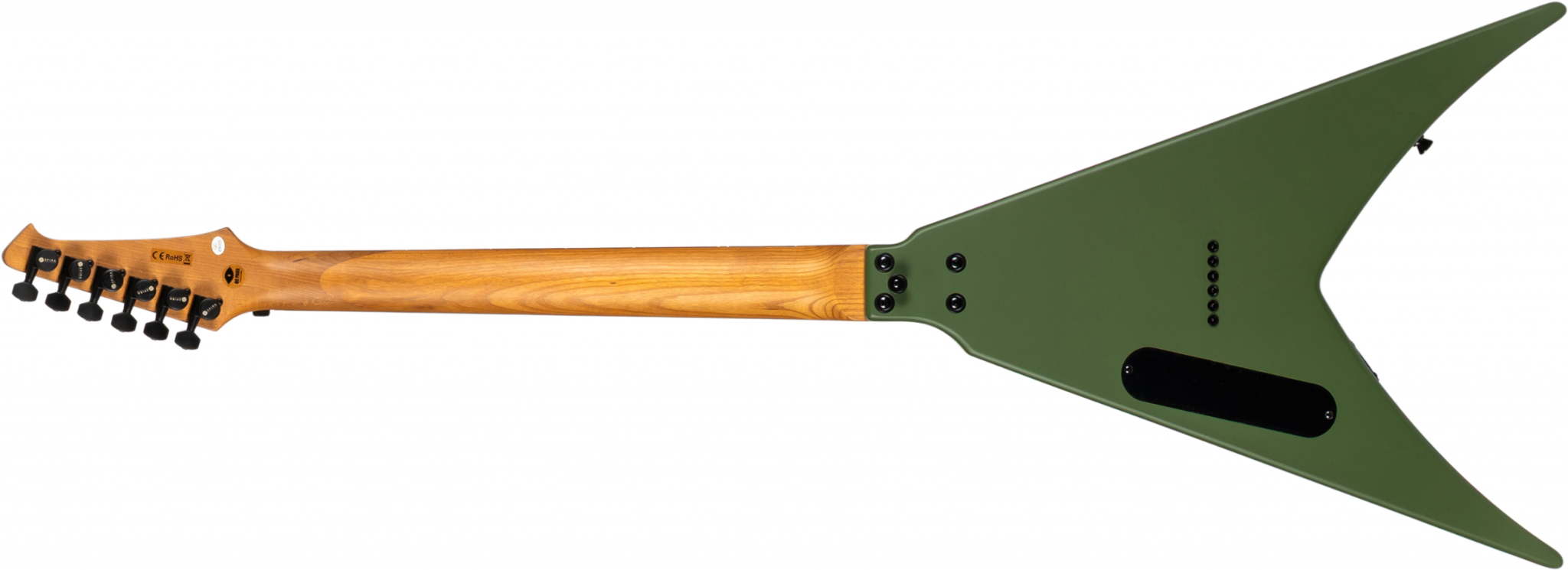 Spira Guitars V400 Mgr 2h Ht Eb - Satin Green - Metalen elektrische gitaar - Variation 1