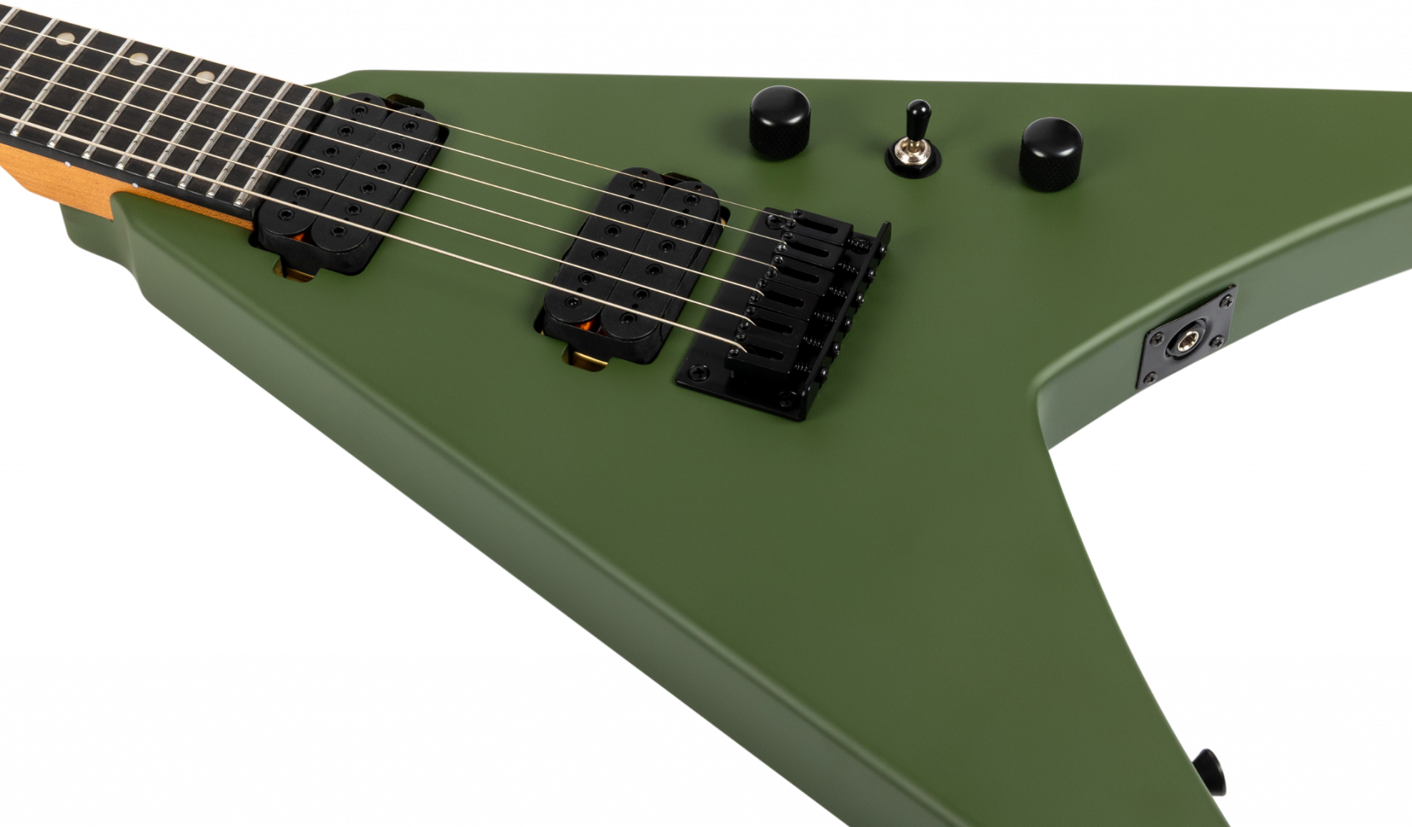 Spira Guitars V400 Mgr 2h Ht Eb - Satin Green - Metalen elektrische gitaar - Variation 3