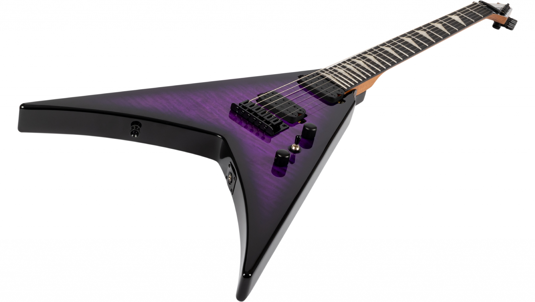 Spira Guitars V500 Tpp E 2h Ht Eb - Trans Purple - Metalen elektrische gitaar - Variation 2