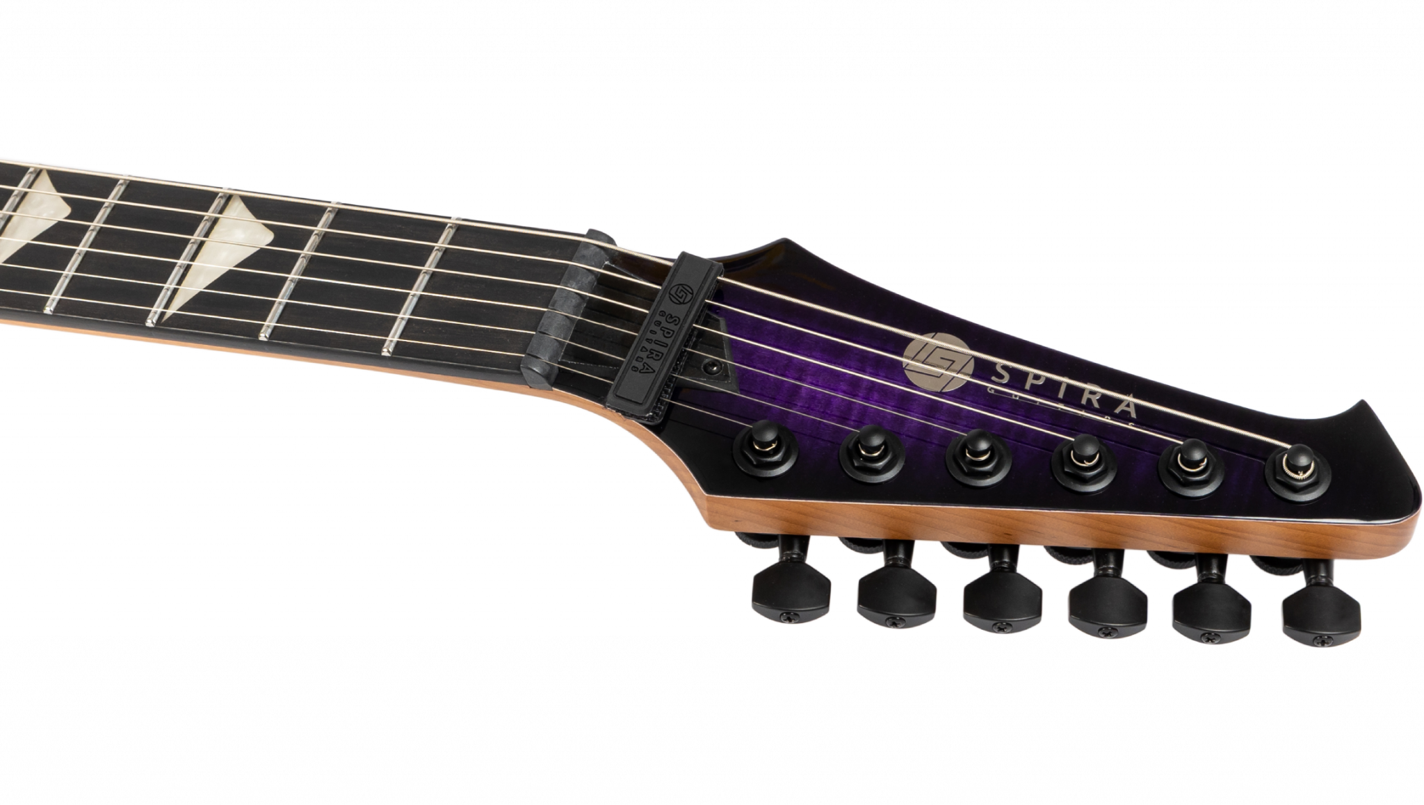 Spira Guitars V500 Tpp E 2h Ht Eb - Trans Purple - Metalen elektrische gitaar - Variation 4