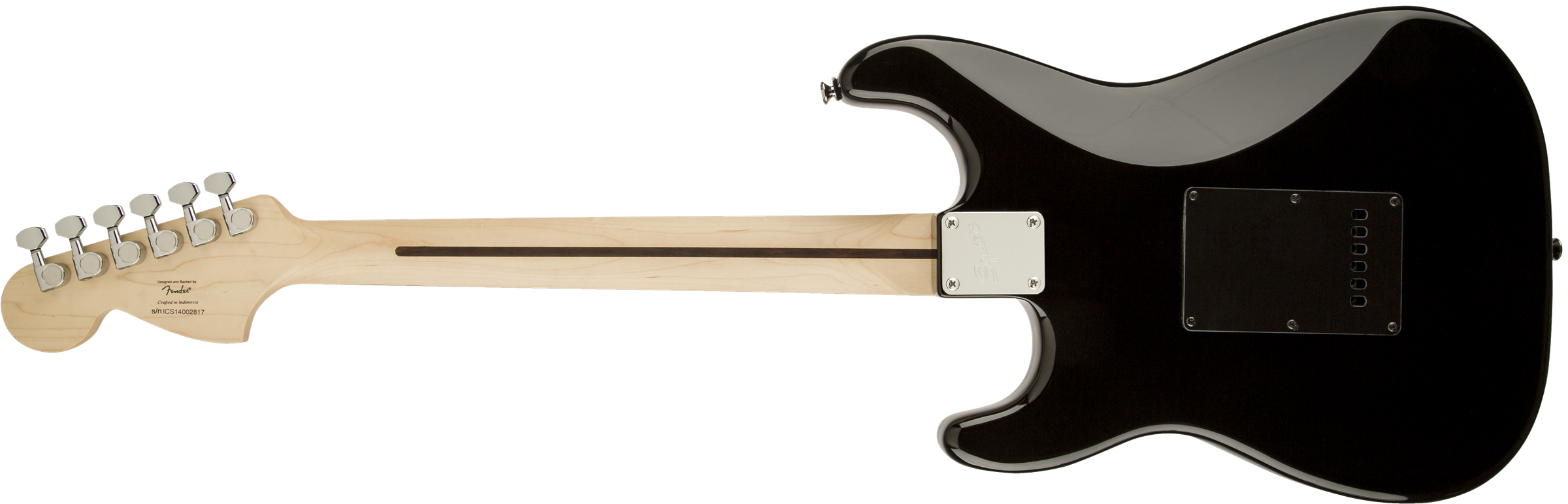 Squier Black & Chrome Standard Strat Hss (lau) - Black - Elektrische gitaar in Str-vorm - Variation 4