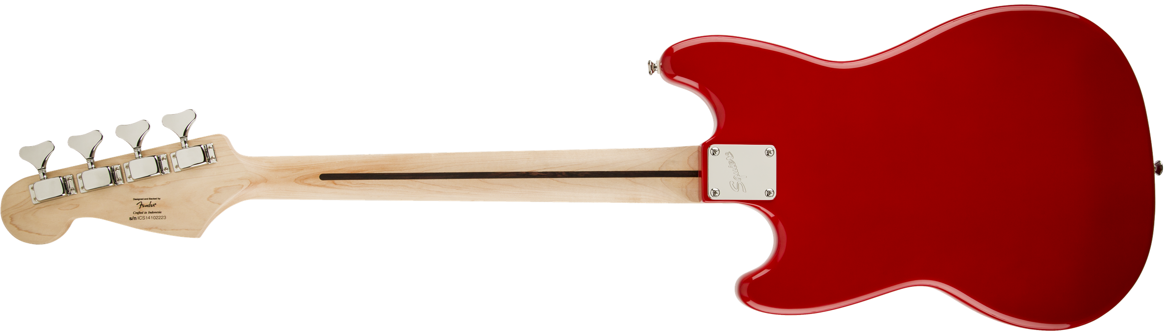 Squier Bronco Bass Mn - Torino Red - Short scale elektrische bas - Variation 1