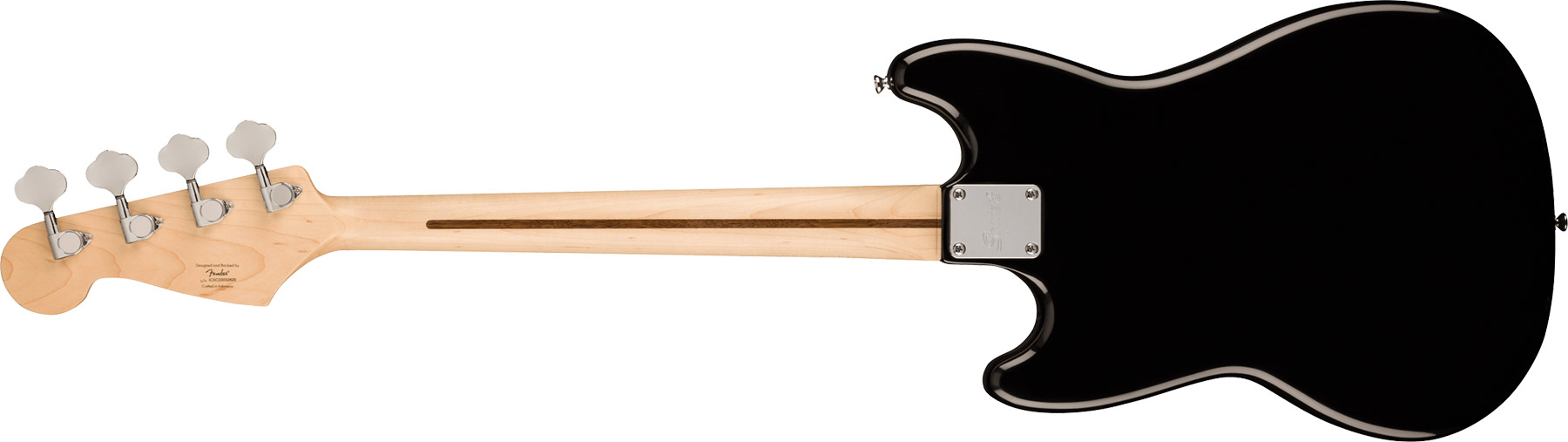 Squier Bronco Bass Sonic Lau - Black - Solid body elektrische bas - Variation 1