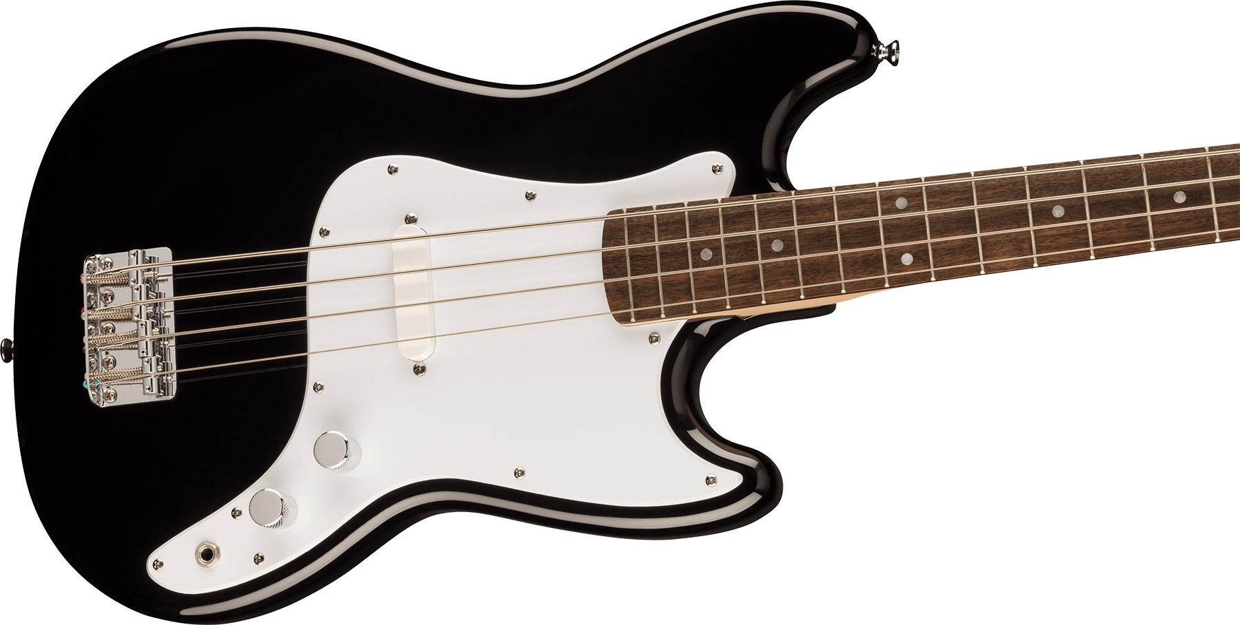 Squier Bronco Bass Sonic Lau - Black - Solid body elektrische bas - Variation 2