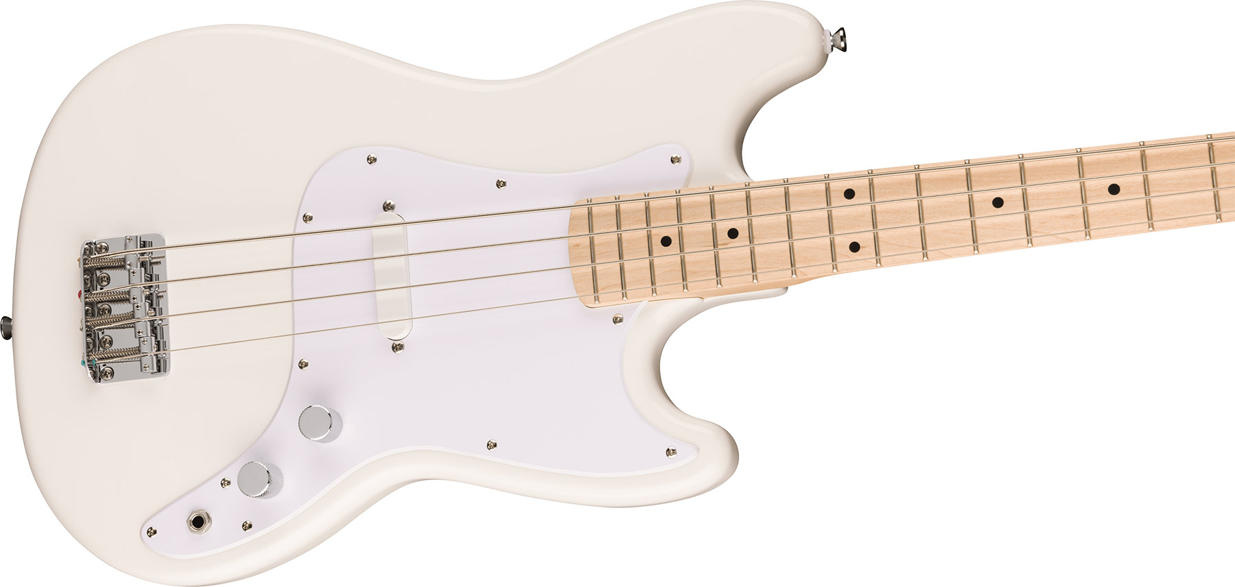 Squier Bronco Bass Sonic Mn - Arctic White - Solid body elektrische bas - Variation 2