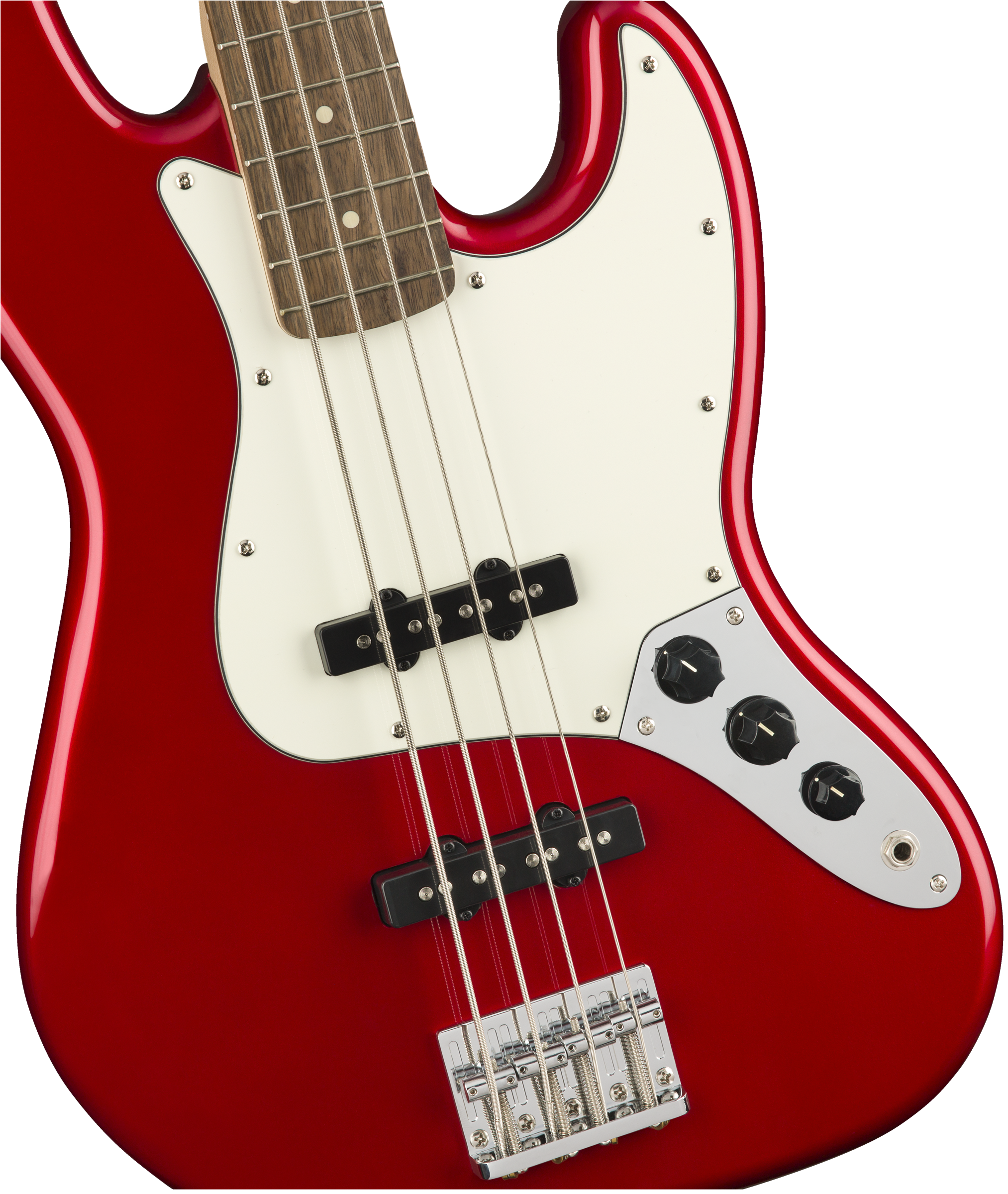 Squier Contemporary Jazz Bass Lau - Metallic Red - Solid body elektrische bas - Variation 2