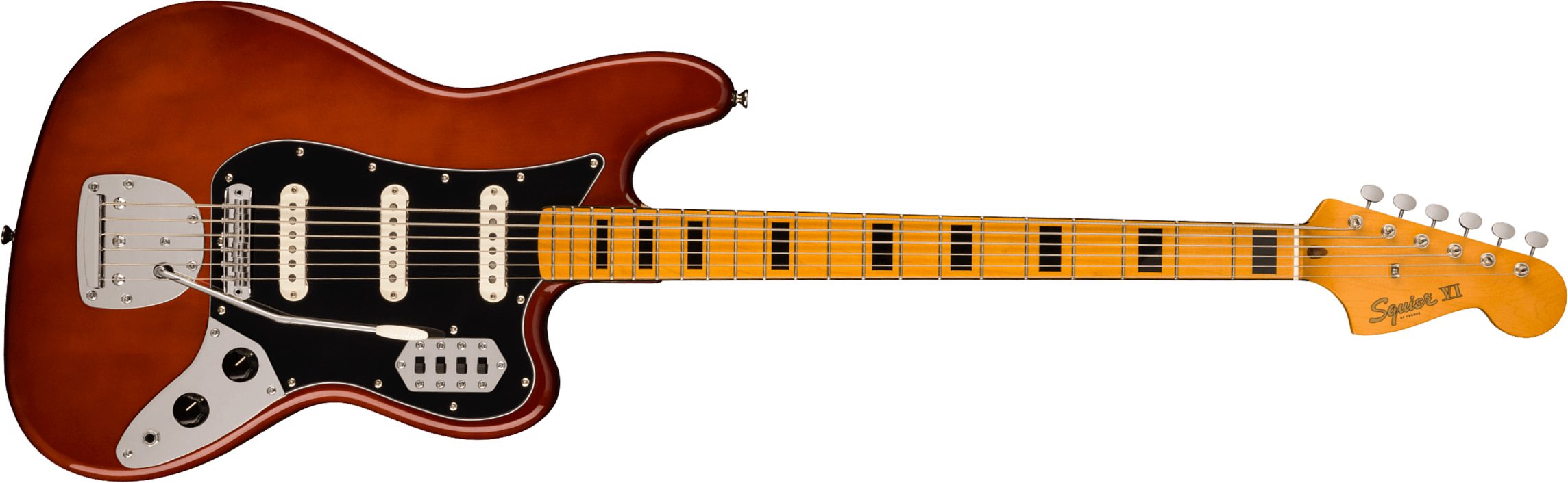 Squier Bass Vi Classic Vibe Fsr Ltd 3s Trem Lau - Walnut - Solid body elektrische bas - Main picture