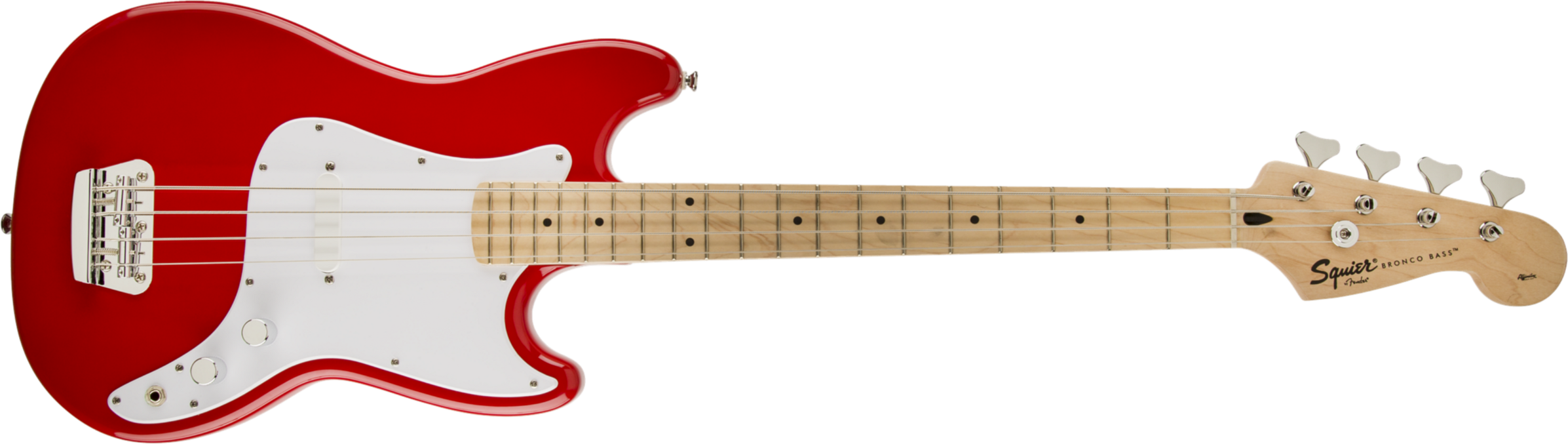 Squier Bronco Bass Mn - Torino Red - Short scale elektrische bas - Main picture