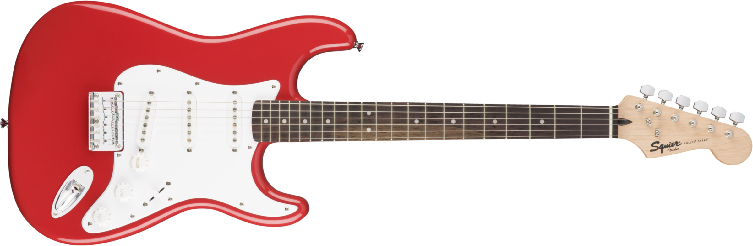 Squier Bullet Stratocaster Ht Sss (lau) - Fiesta Red - Elektrische gitaar in Str-vorm - Main picture