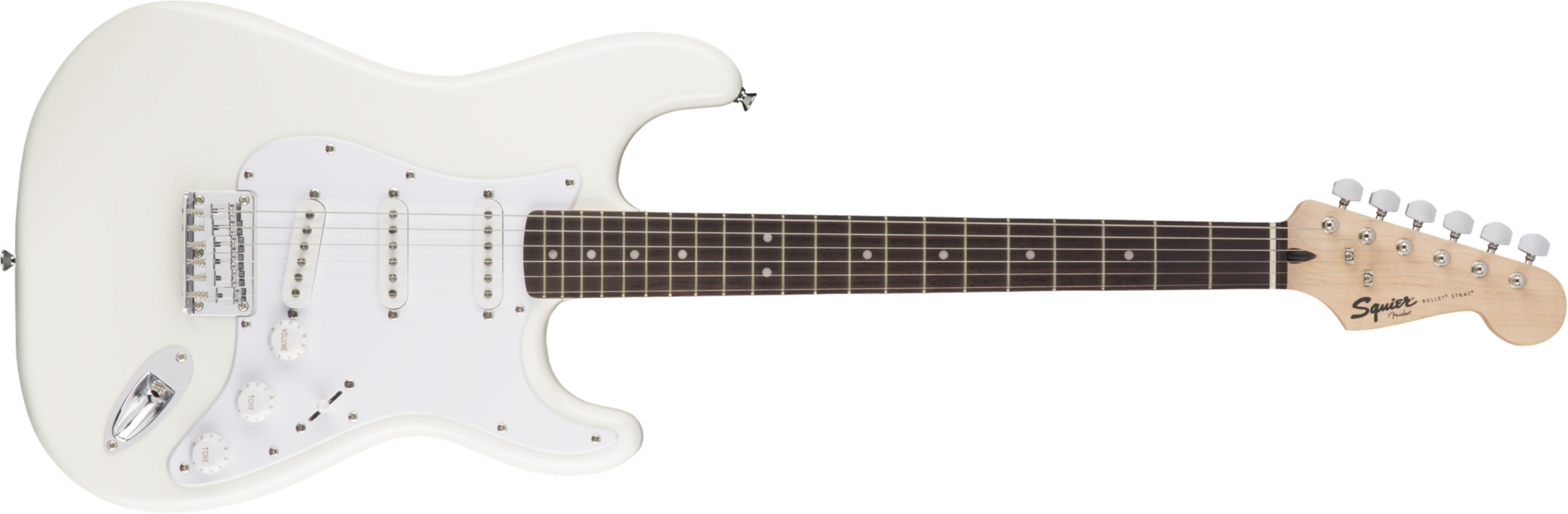 Squier Bullet Stratocaster Ht Sss (lau) - Arctic White - Elektrische gitaar in Str-vorm - Main picture