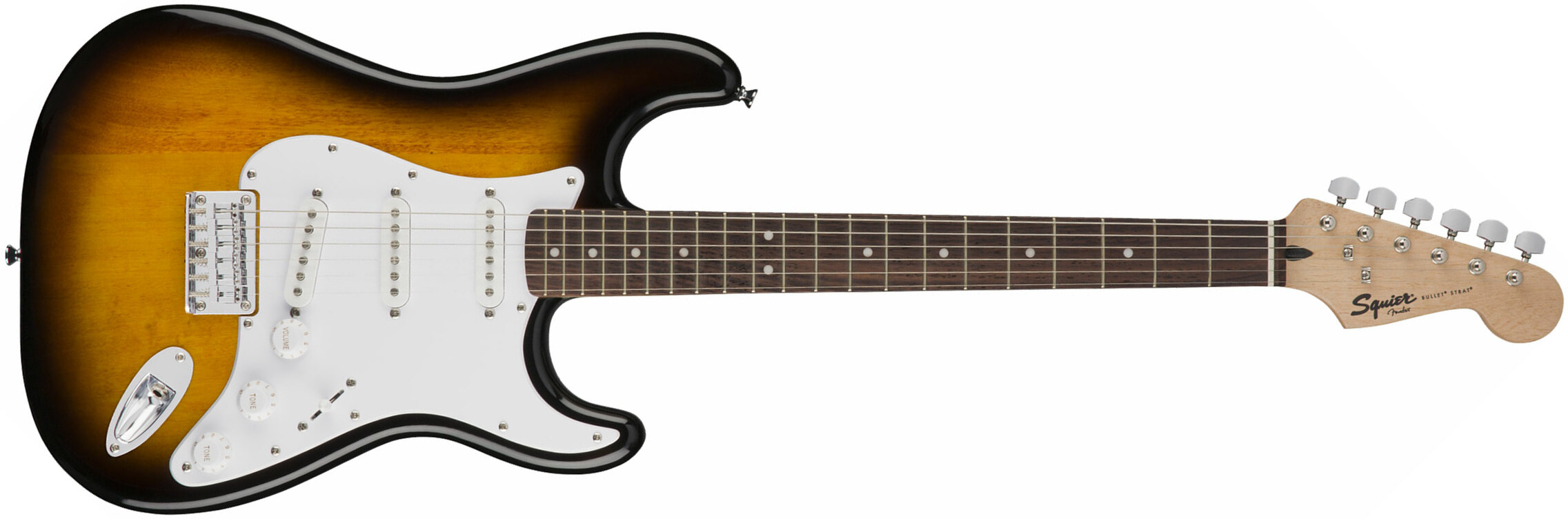 Squier Bullet Stratocaster Ht Sss Rw - Brown Sunburst - Elektrische gitaar in Str-vorm - Main picture