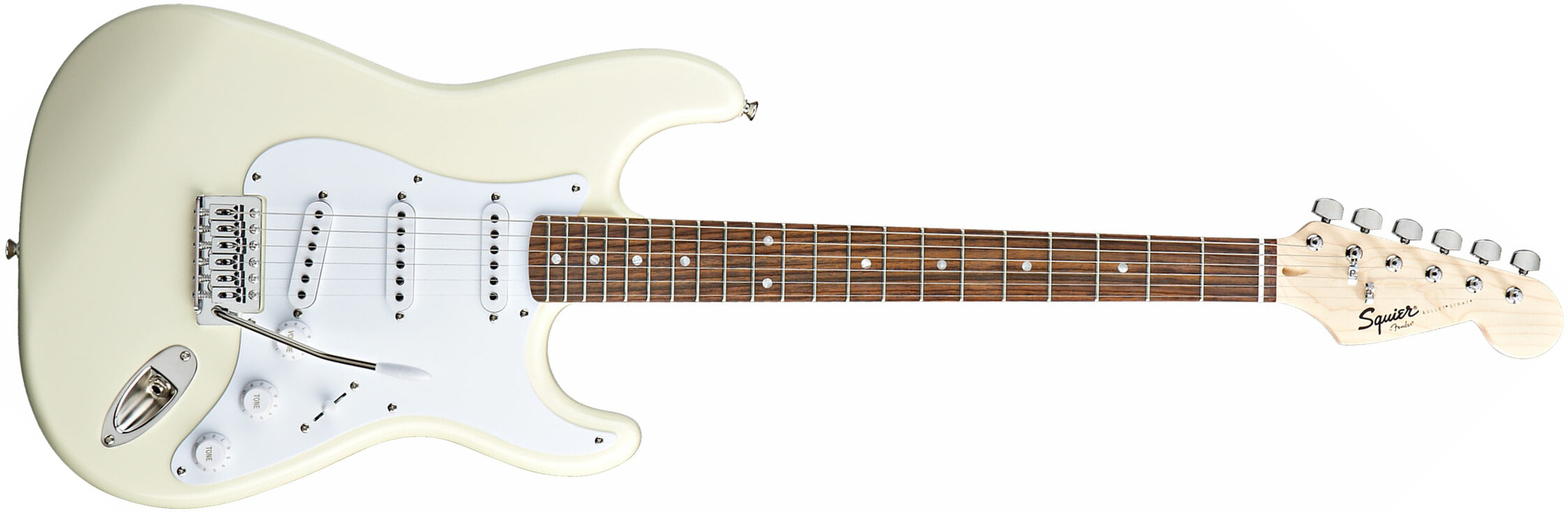 Squier Bullet Stratocaster With Tremolo Sss Lau - Arctic White - Elektrische gitaar in Str-vorm - Main picture