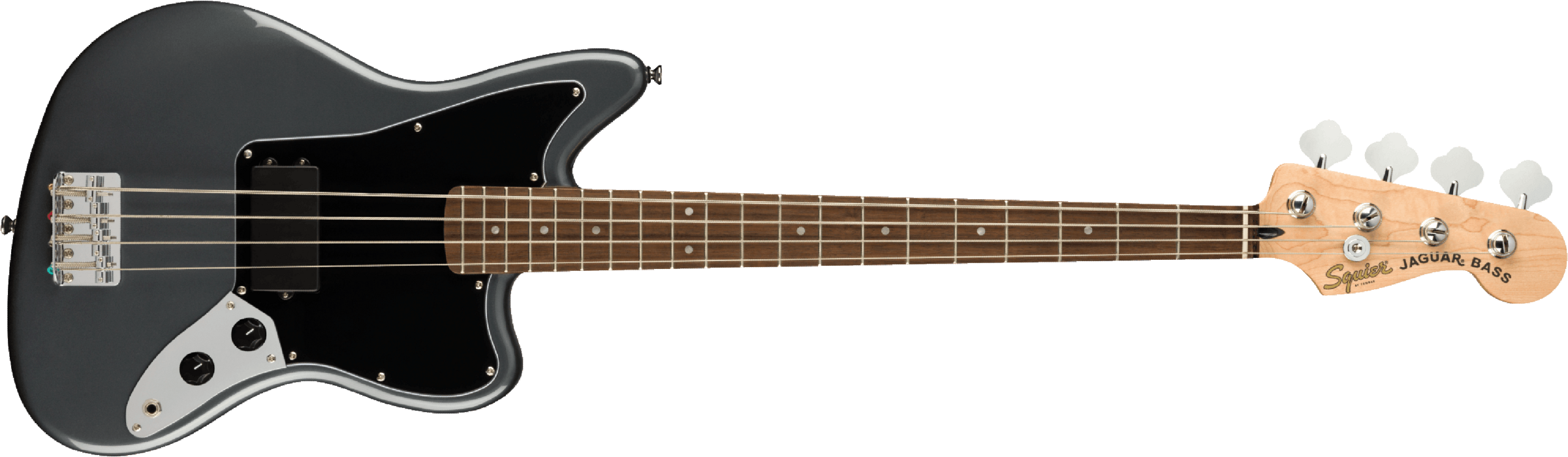 Squier Jaguar Bass Affinity 2021 Lau - Charcoal Frost Metallic - Solid body elektrische bas - Main picture