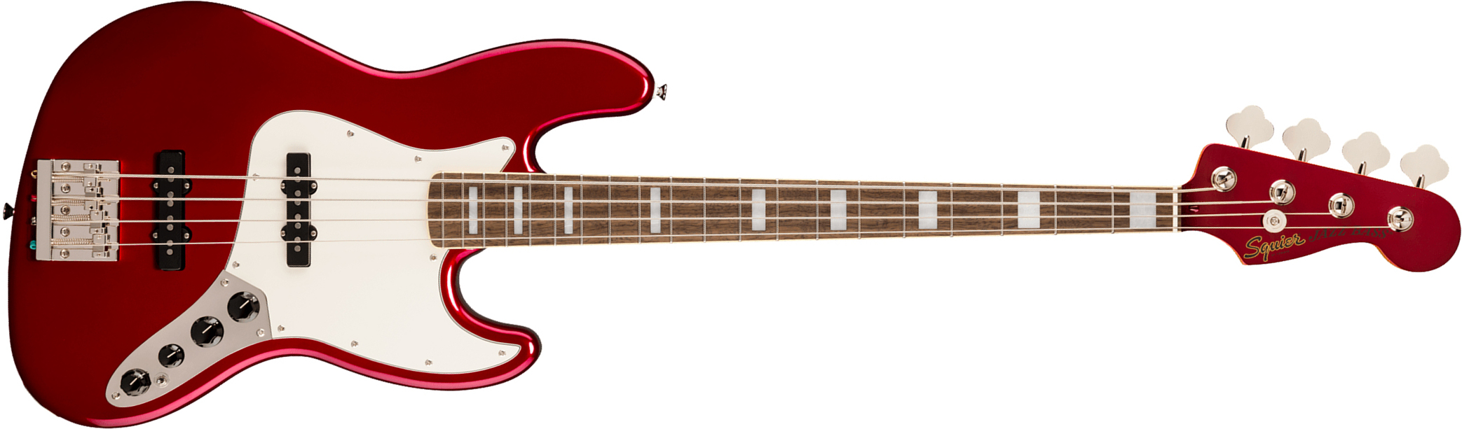 Squier Jazz Bass 70s Active Classic Vibe Lau - Candy Apple Red W/ Matching Headstock - Solid body elektrische bas - Main picture