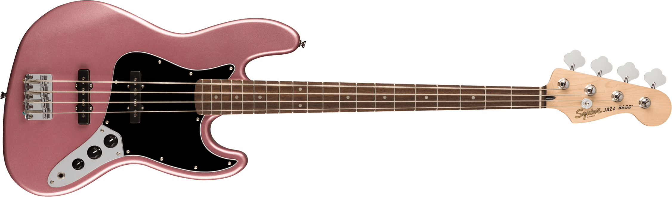 Squier Jazz Bass Affinity 2021 Lau - Burgundy Mist - Solid body elektrische bas - Main picture