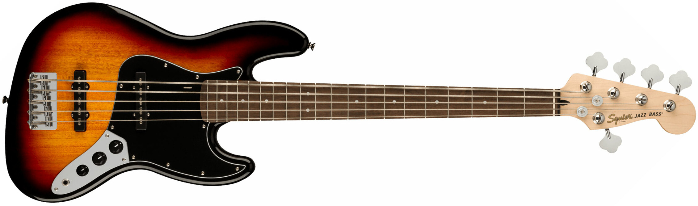 Squier Jazz Bass Affinity V 2021 5-cordes Lau - 3-color Sunburst - Solid body elektrische bas - Main picture