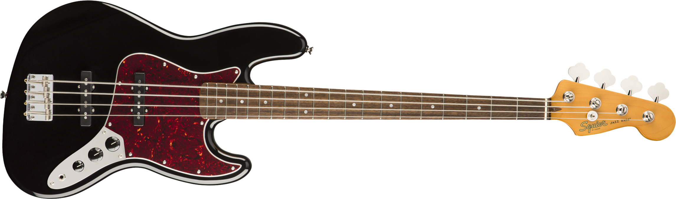 Squier Jazz Bass Classic Vibe 60s 2019 Lau - Black - Solid body elektrische bas - Main picture