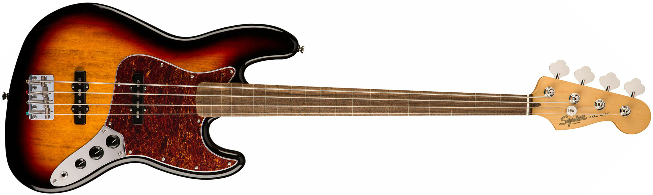 Squier Jazz Bass Classic Vibe 60s Fretless 2019 Lau - 3-color Sunburst - Solid body elektrische bas - Main picture