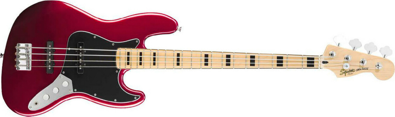 Squier Jazz Bass Vintage Modiifed 70 2013 Mn Candy Apple Red - Solid body elektrische bas - Main picture