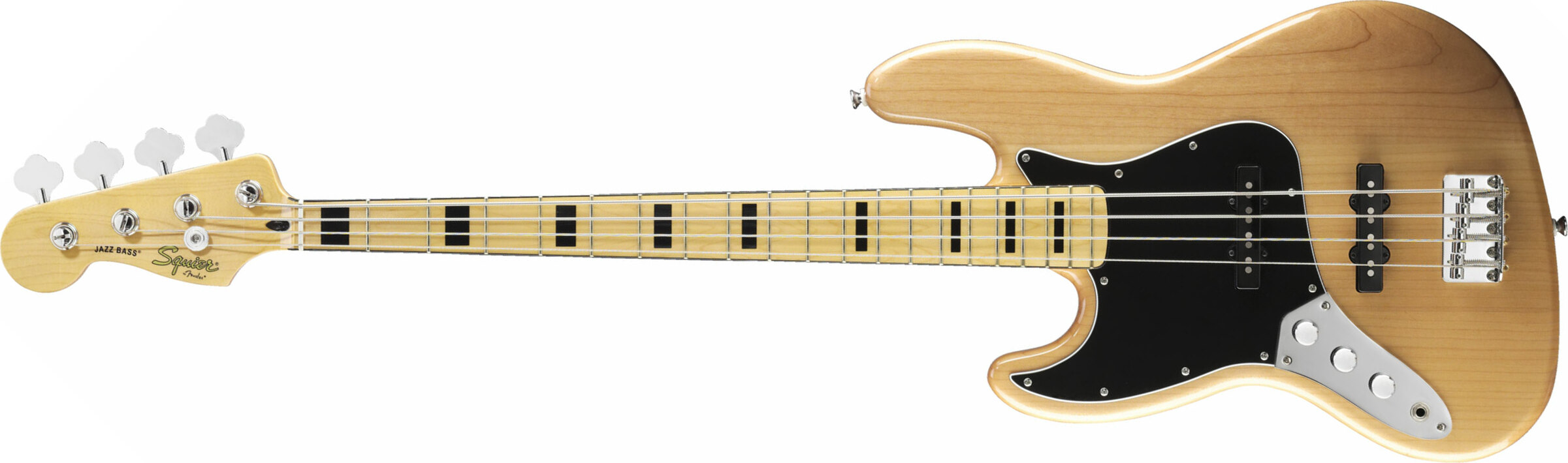 Squier Jazz Bass Vintage Modified 70 Gaucher 2013 Mn Naturel - Solid body elektrische bas - Main picture