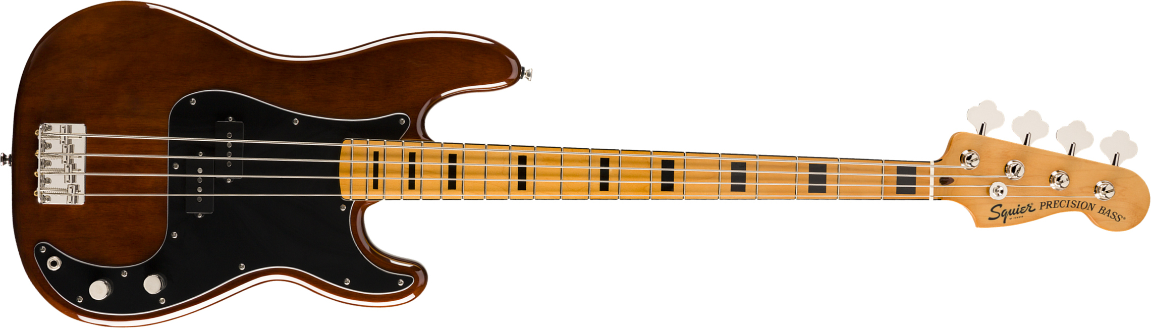 Squier Precision Bass '70s Classic Vibe 2019 Mn - Walnut - Solid body elektrische bas - Main picture