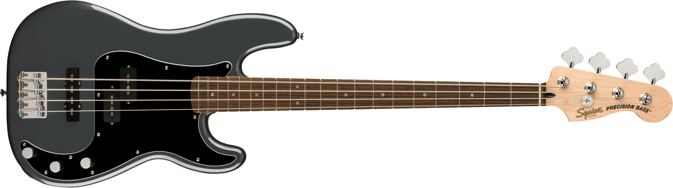 Squier Precision Bass Affinity Pj 2021 Lau - Charcoal Frost Metallic - Solid body elektrische bas - Main picture