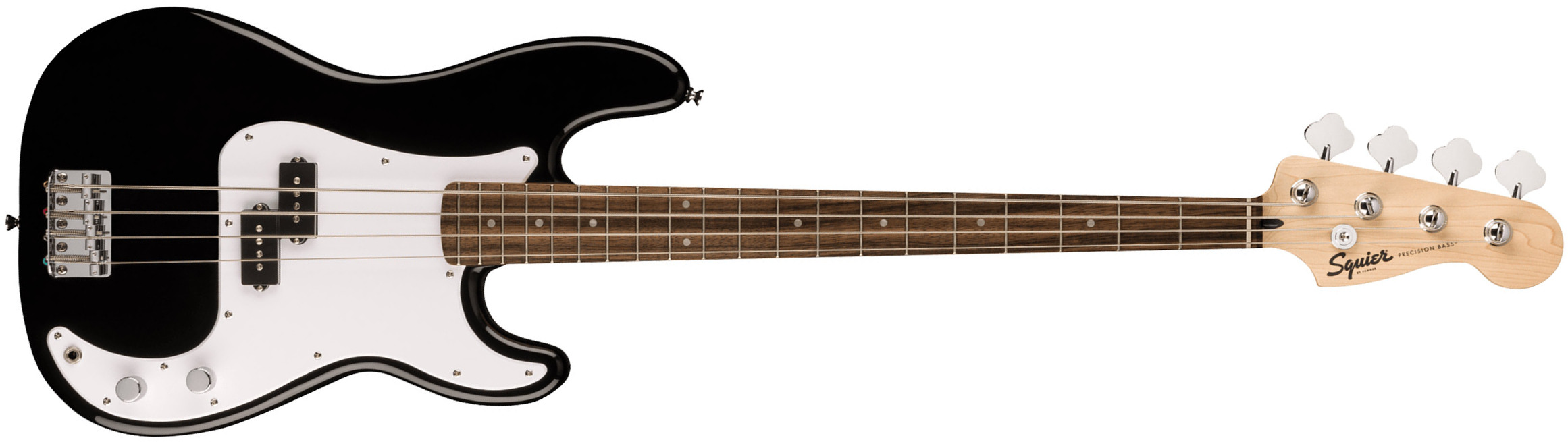 Squier Precision Bass Sonic Lau - Black - Solid body elektrische bas - Main picture