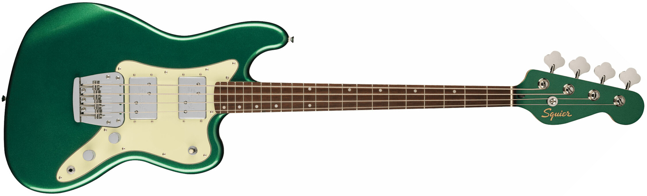 Squier Rascal Bass Hh Paranormal 2h Lau - Sherwood Green - Solid body elektrische bas - Main picture