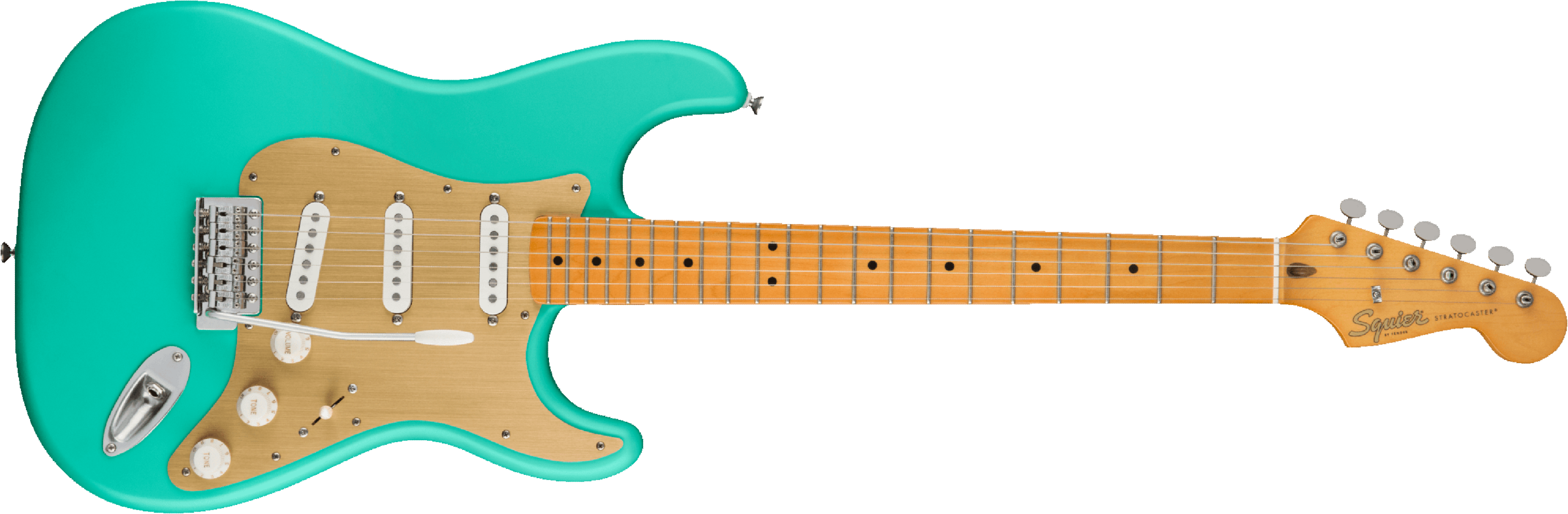 Squier Strat 40th Anniversary Vintage Edition Mn - Satin Seafoam Green - Elektrische gitaar in Str-vorm - Main picture